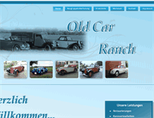 Tablet Screenshot of old-car-ranch.de